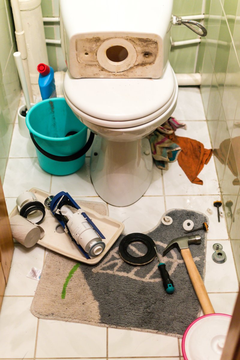 New toilet being installed in a Wandsworth bathroom